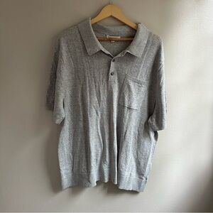 Banana Republic linen cotton ribbed sweater polo size XXL